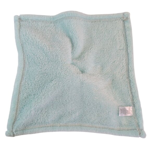 Chick Pea Mint Green Elephant Lovey 15" Baby Security Blanket Gray Plush - Picture 5 of 7